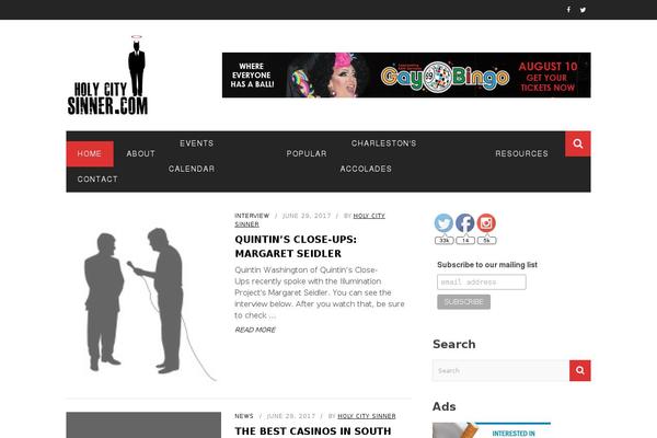 Zox-news-child theme site design template sample