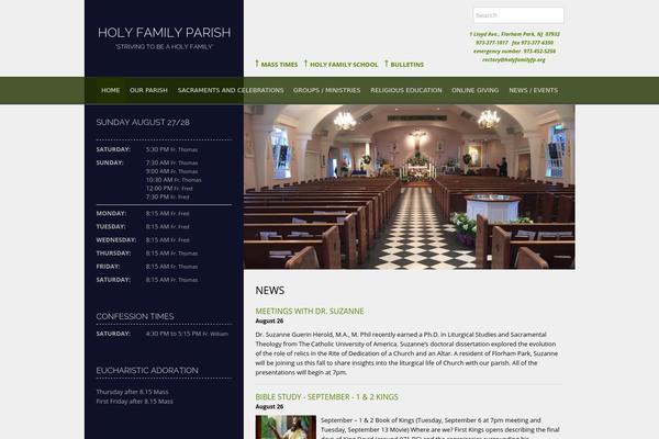 Tisa theme site design template sample