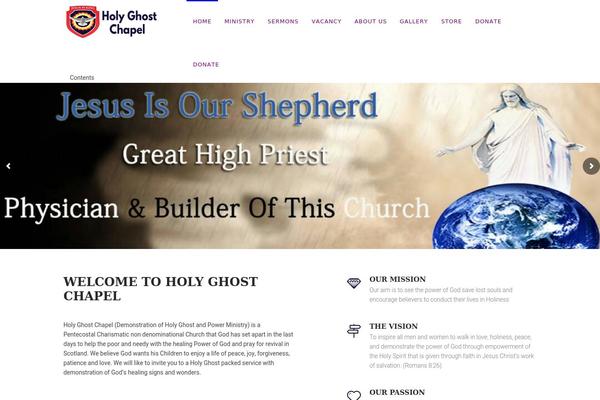 Church-suite theme site design template sample