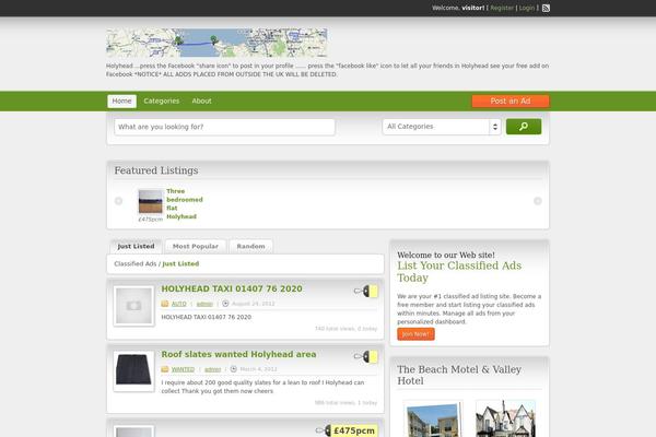 ClassiPress theme site design template sample