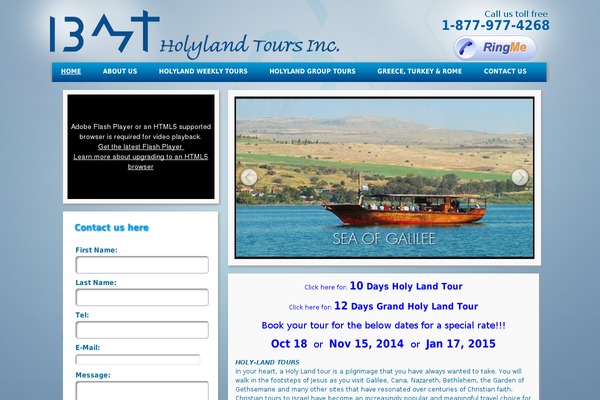 Tour Package theme site design template sample