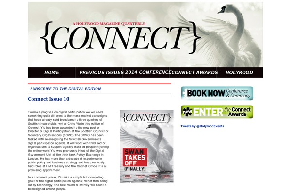 Connect theme site design template sample