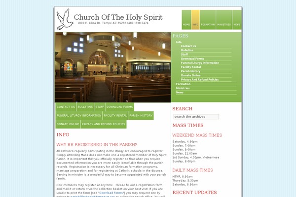 holyspirit-tempe-az.org site used Livingos_upsilon