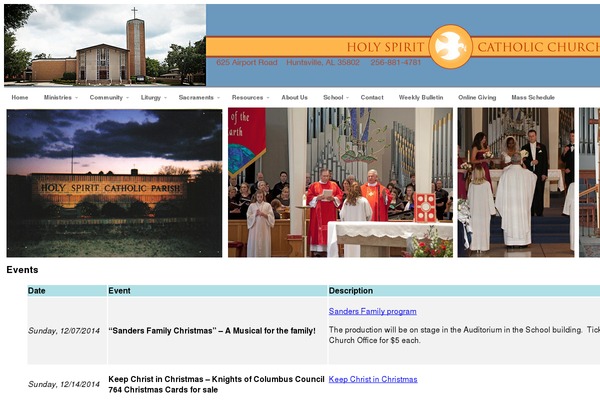 holyspirithsv.com site used Hs