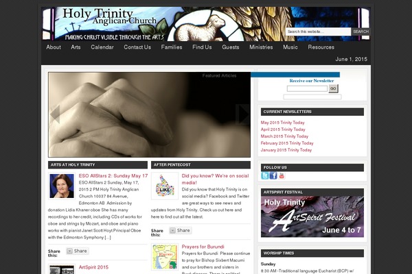 Church theme site design template sample