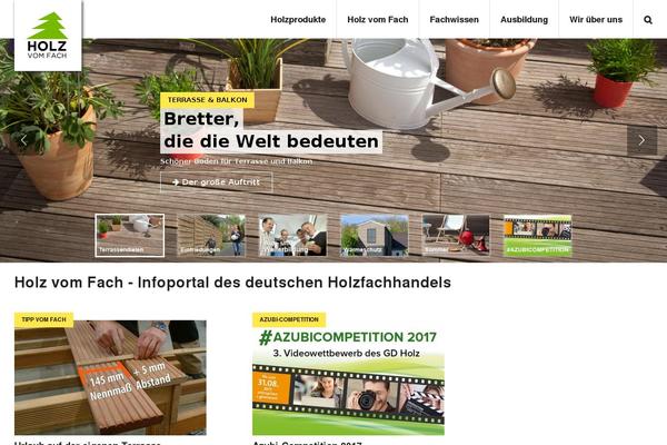 holzhandel theme websites examples