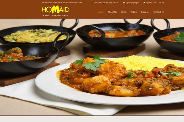 Sushi theme site design template sample