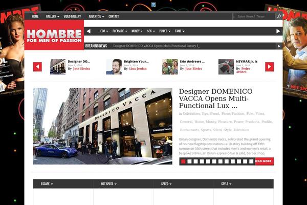 hombremagazine.com site used Rojo