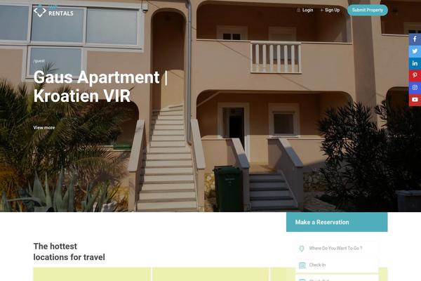 Site using Rentals-gutenberg plugin