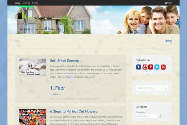 Evident theme site design template sample