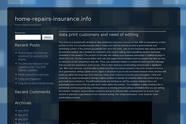 home-repairs-insurance.info site used Themage