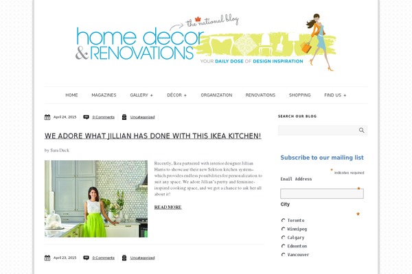 Arcadia theme site design template sample