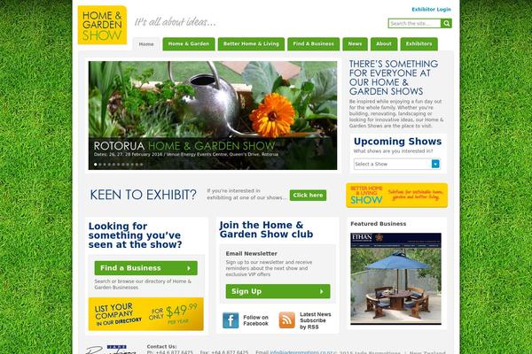 homeandgardenshow.co.nz site used Jade