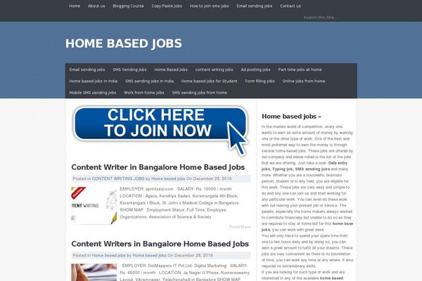 homebasejob.in site used JustBlue