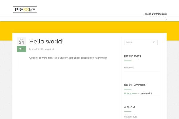 Pressive theme site design template sample