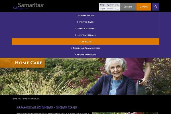 HomeCare theme site design template sample