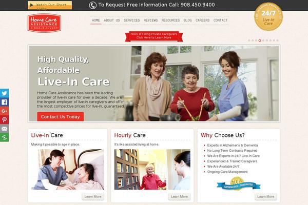 HomeCare theme site design template sample