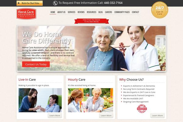 HomeCare theme site design template sample
