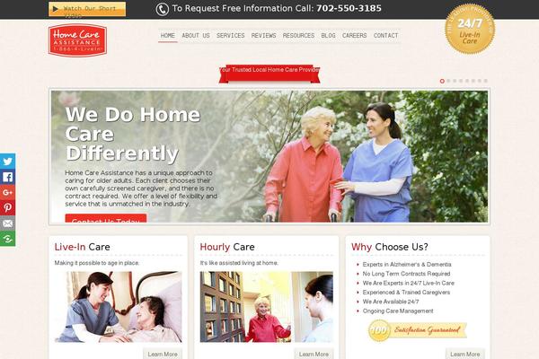 HomeCare theme site design template sample