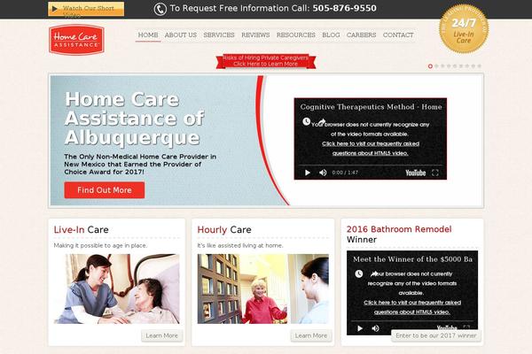 HomeCare theme site design template sample
