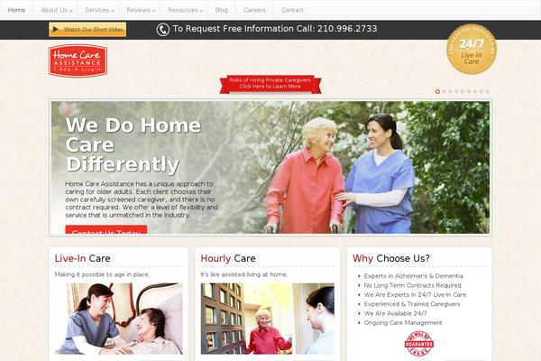 HomeCare theme site design template sample