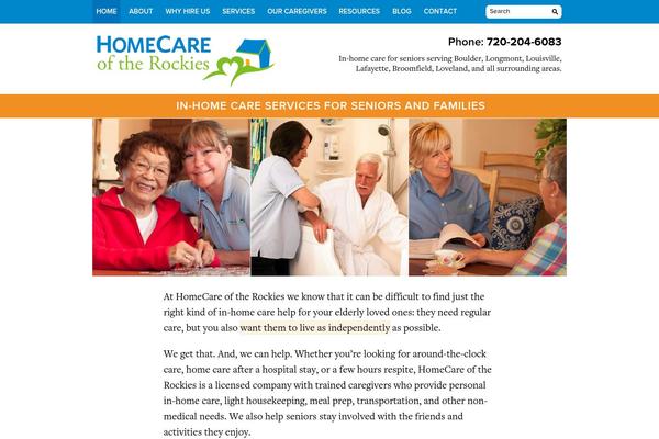 HomeCare theme site design template sample