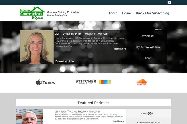 Playcast theme site design template sample