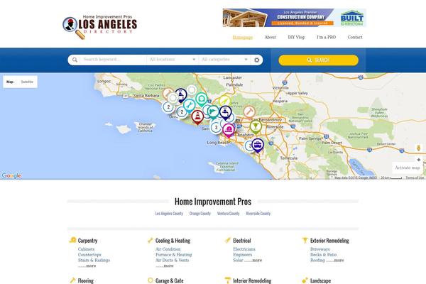 Directory theme site design template sample
