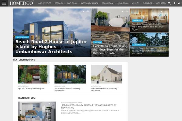 Flex Mag theme site design template sample