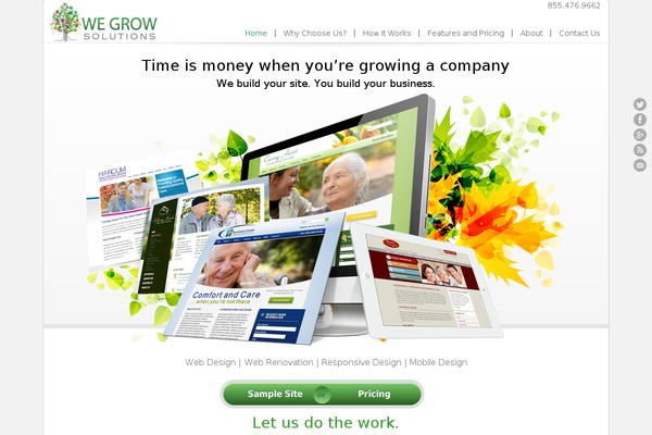 JustLanded theme site design template sample