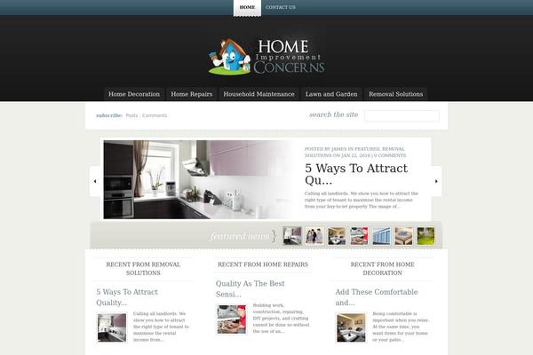 eNews theme site design template sample