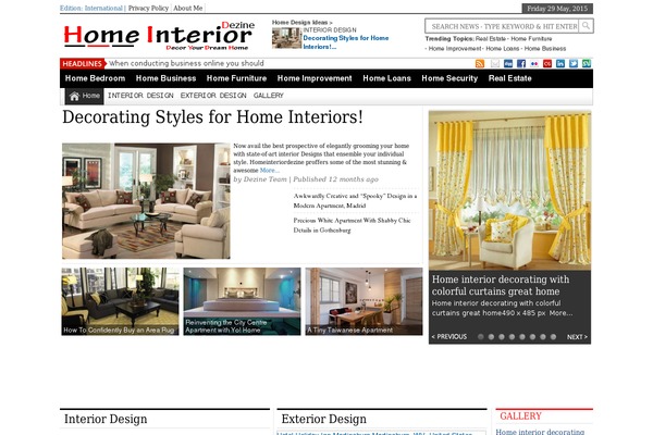 homeinteriordezine.com site used NewspaperTimes