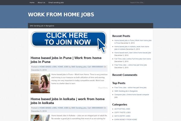 JustBlue theme site design template sample