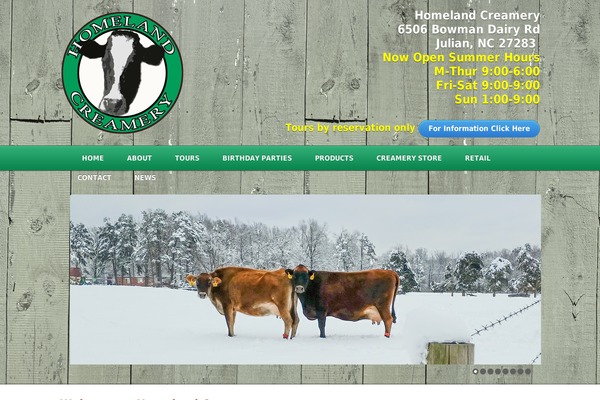 homelandcreamery.com site used Glide