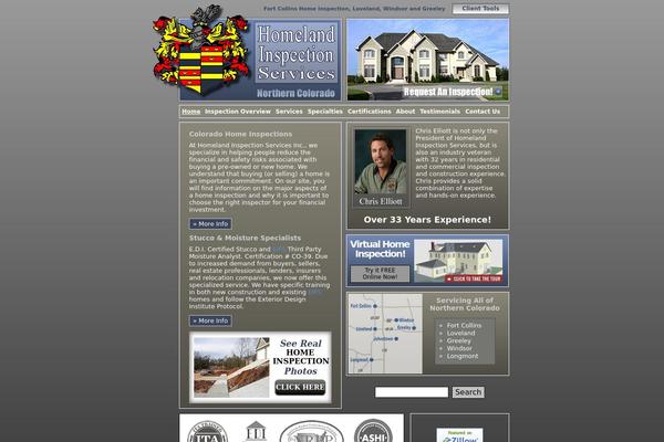Homeland theme site design template sample