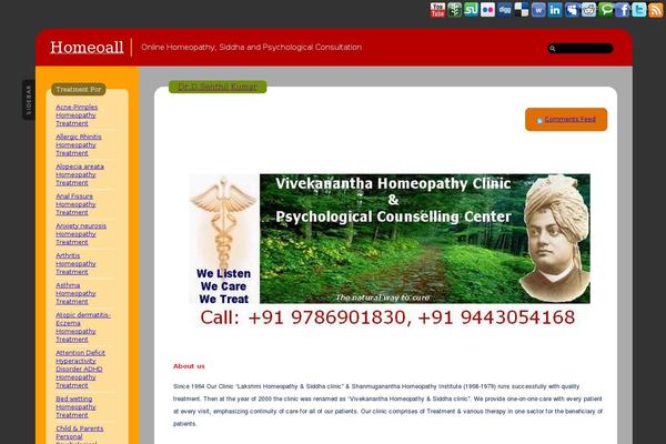 Ahimsa theme site design template sample