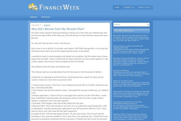 homeofyosemite.org site used Financeweek