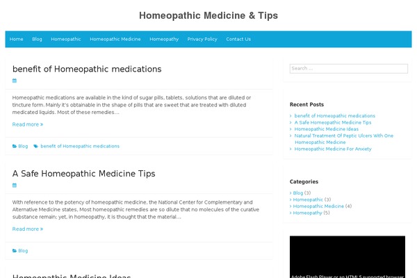 Simple Life theme site design template sample