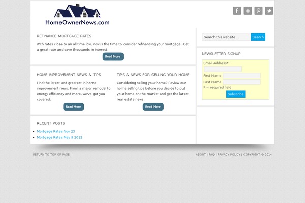 News theme site design template sample