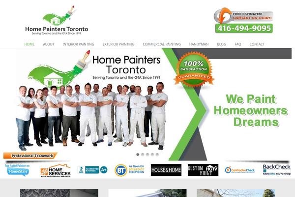 homepainterstoronto.com site used Modernize v3