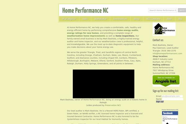 Greenleaf theme site design template sample