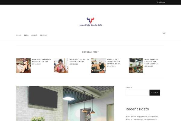 homeplatesportscafe.com site used Minimalo