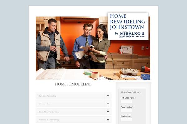 Flexible theme site design template sample