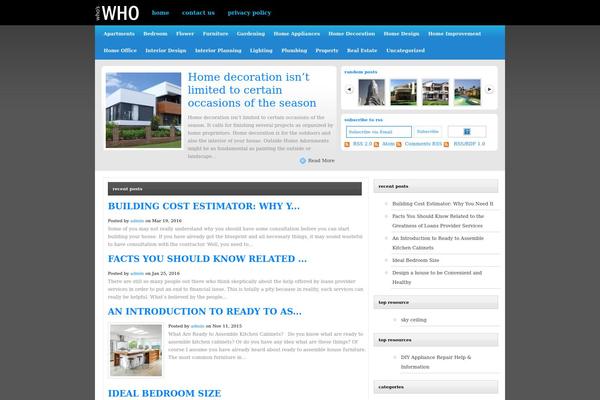 WhosWho theme site design template sample