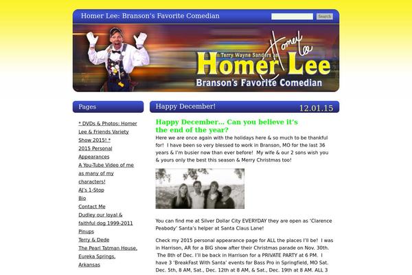 homerlee.com site used Blogging