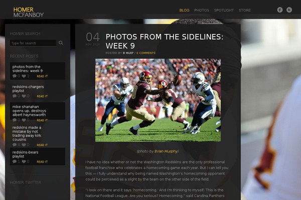 Vernissage theme site design template sample