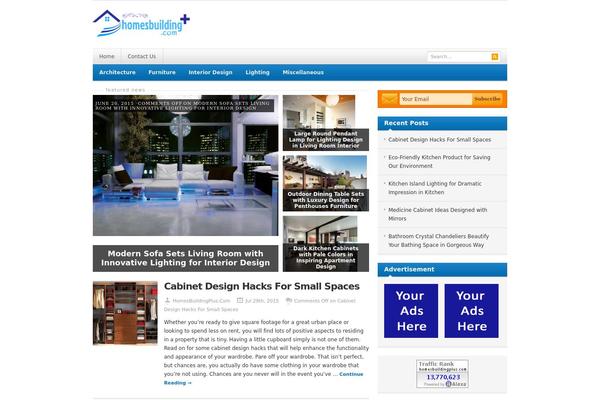 Resizable theme site design template sample