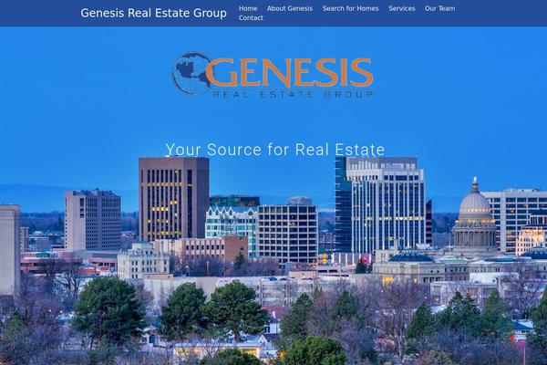 Tesseract theme site design template sample