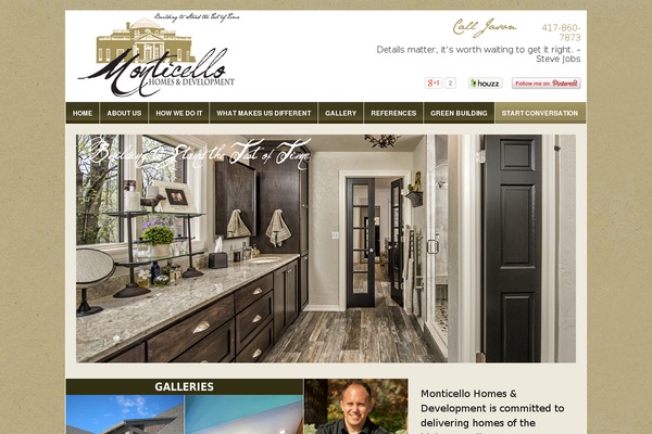 homesbymonticello.com site used Twotall