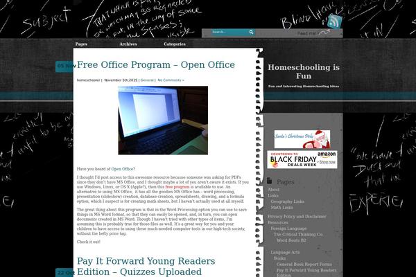 homeschoolingisfun.com site used Black Board